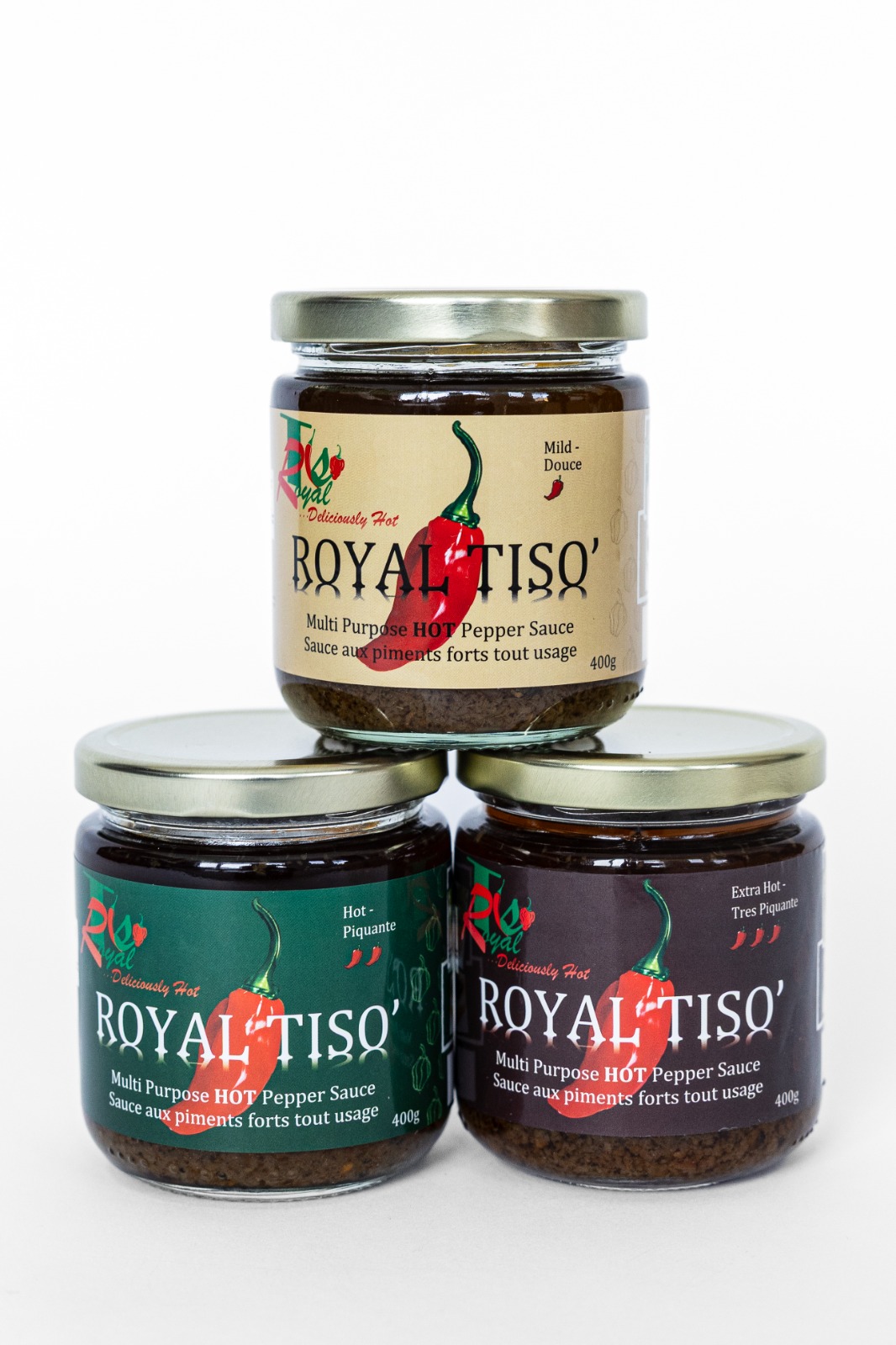 Royal Tiso Mild Hot Extra Hot Triple Combo Royal Tiso Mild, Hot & Extra Hot combo bundle