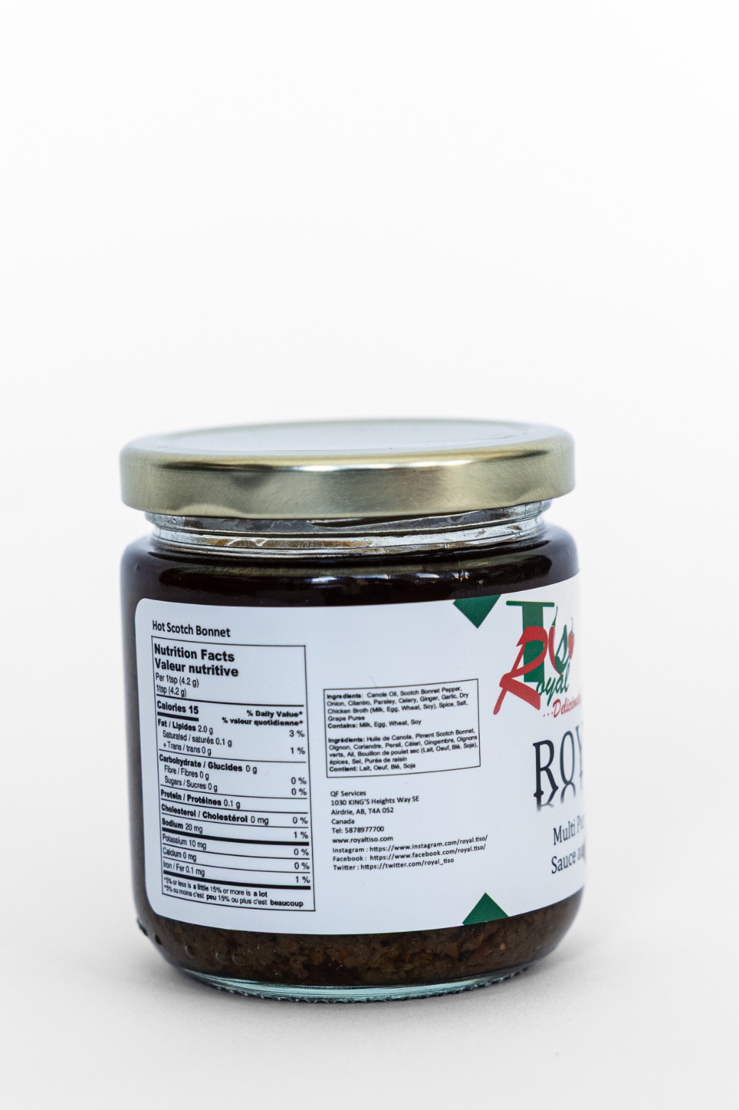 Royal Tiso pepper sauce close-up